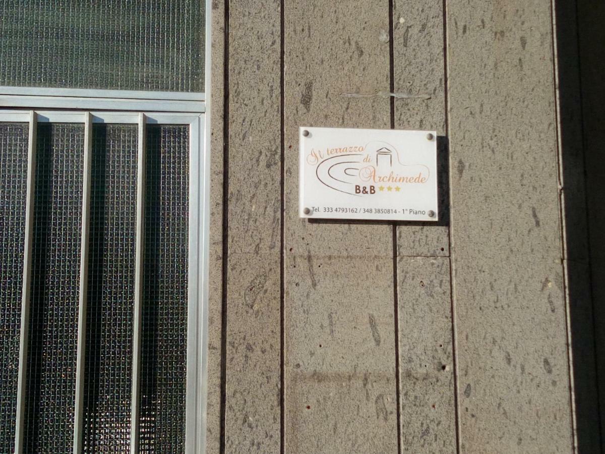 Affittacamere Il Terrazzo Di Archimede Syrakus Exterior foto